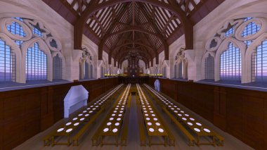 Büyük Salonun 3B canlandırması