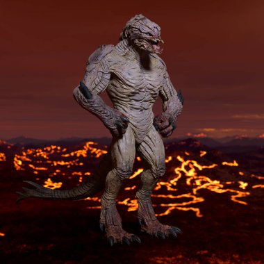 Uzaylı canavarının 3 boyutlu canlandırması