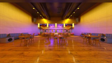 Gece kulübünün 3B görüntülemesi