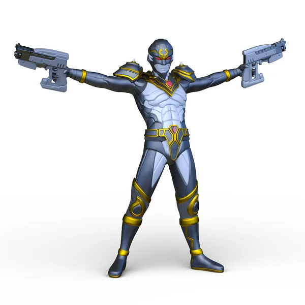 Rendering Cyber Man — Stock Photo, Image