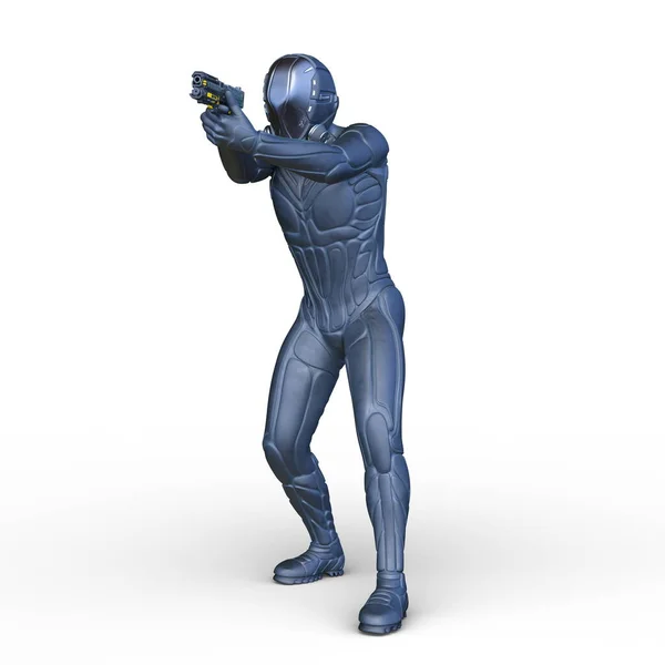 Rendering Cyber Man — Stock Photo, Image