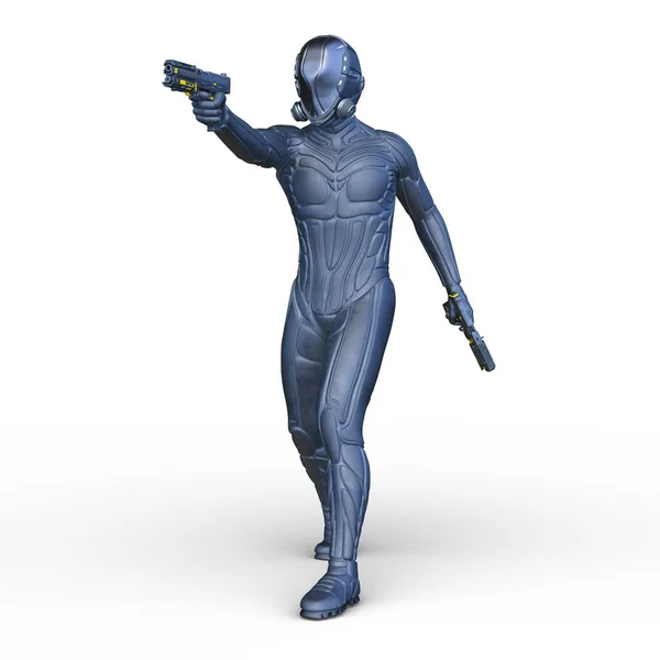 Rendering Cyber Man — Stock Photo, Image