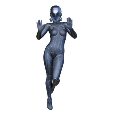 Siber kadının 3 boyutlu canlandırması