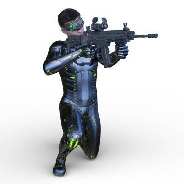 Siber Adam 'ın 3B canlandırması