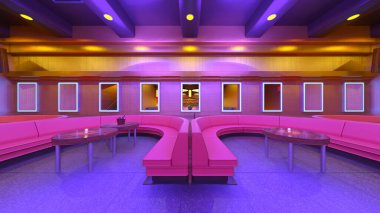 Gece kulübünün 3B görüntülemesi