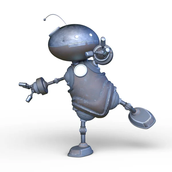 Rendering Del Robot Character — Foto Stock