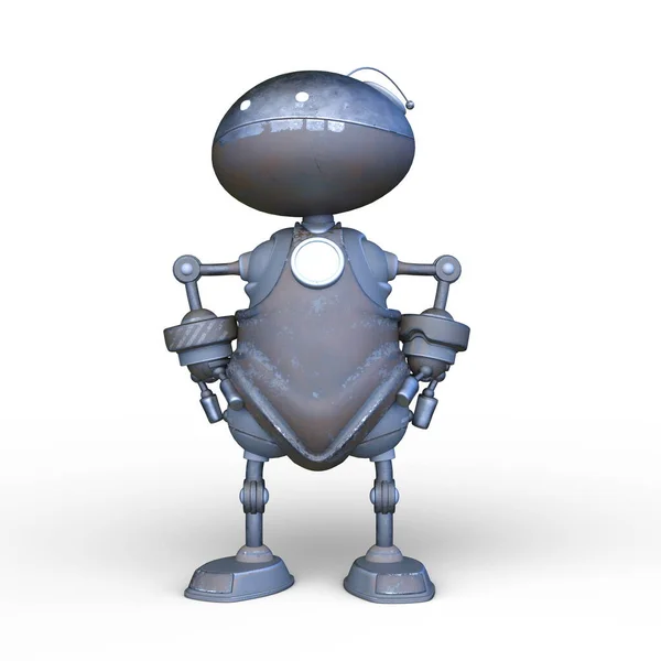 Rendering Del Robot Character — Foto Stock