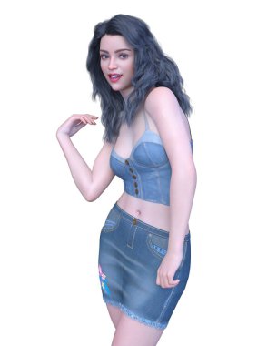 Kadının 3B canlandırması