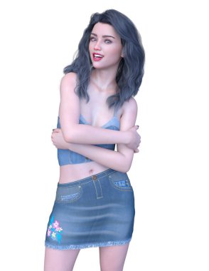 Kadının 3B canlandırması