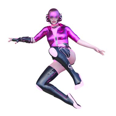 Kostümlü Kadın 'ın 3B canlandırması