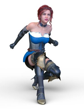 Kostümlü Kadın 'ın 3B canlandırması