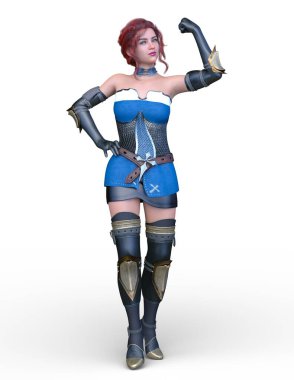 Kostümlü Kadın 'ın 3B canlandırması