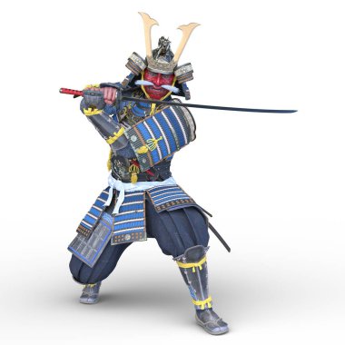 Tengu samuraylarının 3 boyutlu canlandırması