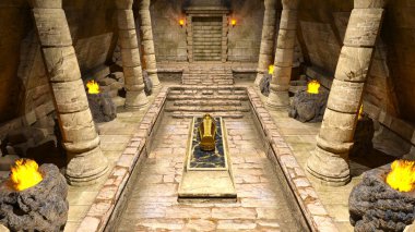 Piramidin İçinde 3B görüntüleme