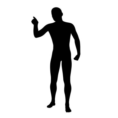 Siyah adamın 3B görüntüsü