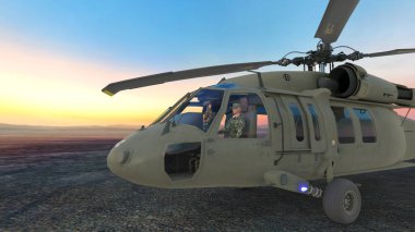 Helikopterin 3B görüntülemesi