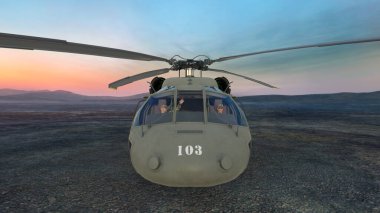 Helikopterin 3B görüntülemesi