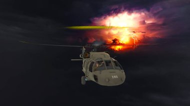 Helikopterin 3B görüntülemesi