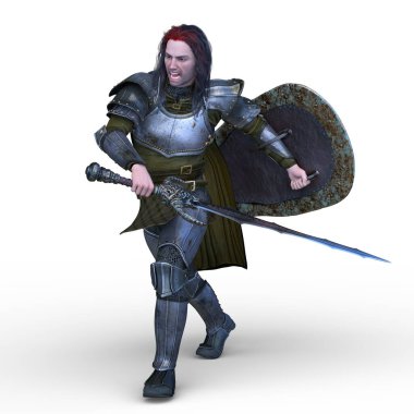 Şövalye Adam 'ın 3D canlandırması