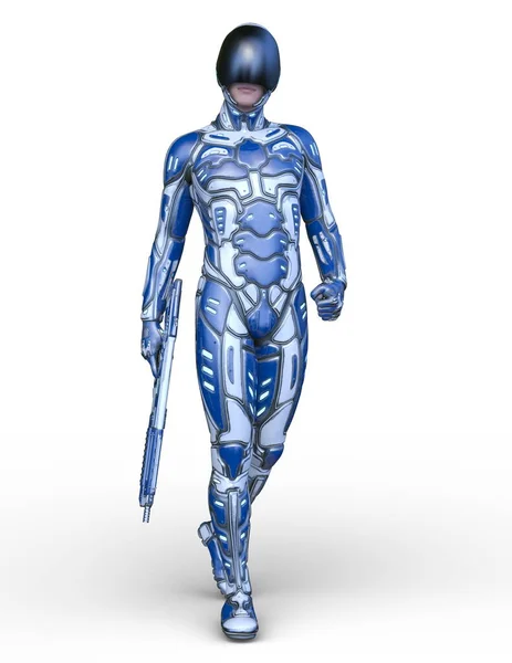 Rendering Cyber Man — Stock Photo, Image