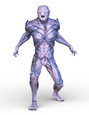 Uzaylı canavarının 3 boyutlu canlandırması