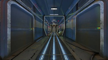 Bina koridorunun 3B görüntülemesi