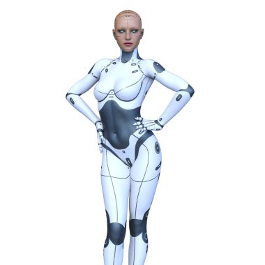 Siber kadının 3 boyutlu canlandırması