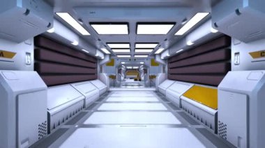 Bina koridorunun 3B görüntülemesi