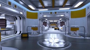 Bina koridorunun 3B görüntülemesi