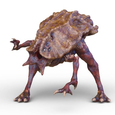 Uzaylı canavarının 3 boyutlu canlandırması