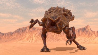 Uzaylı canavarının 3 boyutlu canlandırması