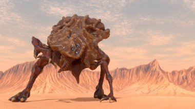 Uzaylı canavarının 3 boyutlu canlandırması