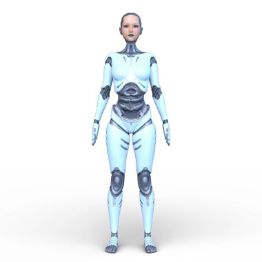 Siber kadının 3 boyutlu canlandırması