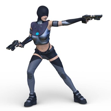 Savaşçı Kadın 'ın 3 boyutlu canlandırması