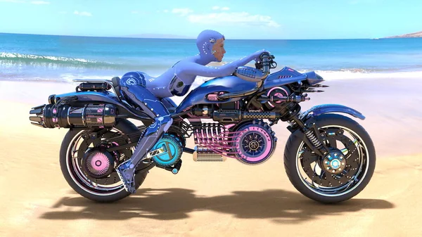 Rendering Von Sexy Rider — Stockfoto