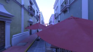 Turizm beldesinin 3D görüntülemesi