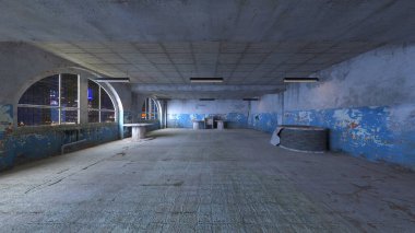 Beton binanın 3B görüntüsü