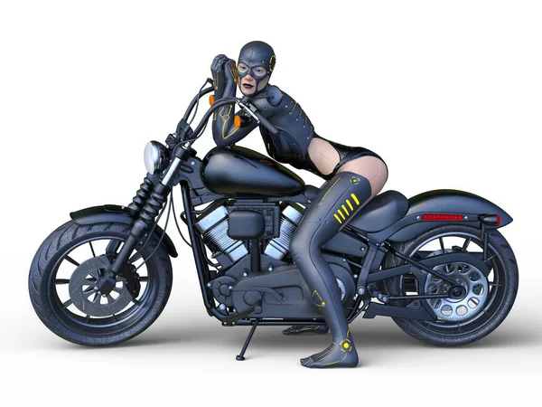 Rendering Von Sexy Rider — Stockfoto
