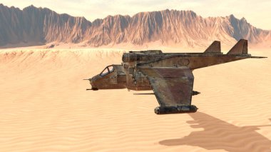 Uçan uçağın 3B görüntüsü