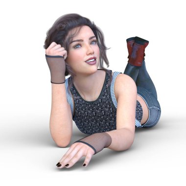 Güzel Kadın 'ın 3 boyutlu canlandırması