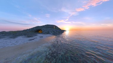 Mağara 'nın 3B canlandırması