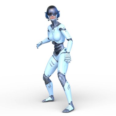 Siber kadının 3 boyutlu canlandırması