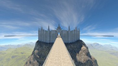 Büyük sarayın 3D canlandırması