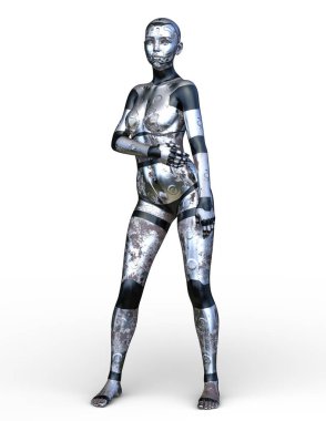 Siber kadının 3 boyutlu canlandırması