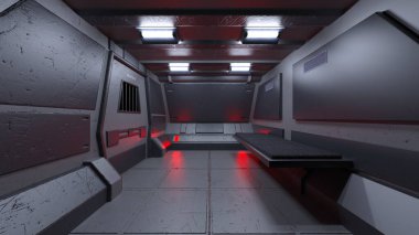 Uzay gemisinin 3B görüntülemesi