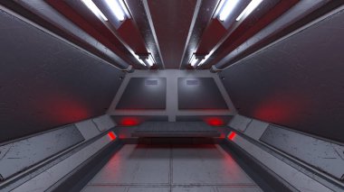 Uzay gemisinin 3B görüntülemesi