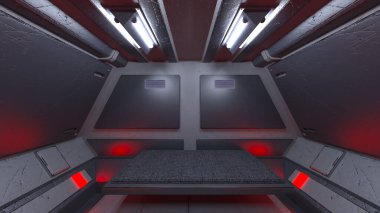 Uzay gemisinin 3B görüntülemesi