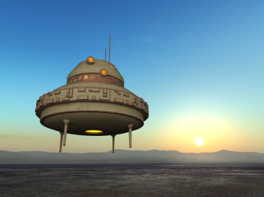 Uzay gemisinin 3B görüntülemesi