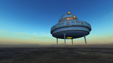 Uzay gemisinin 3B görüntülemesi