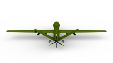 Uçan uçağın 3B görüntüsü